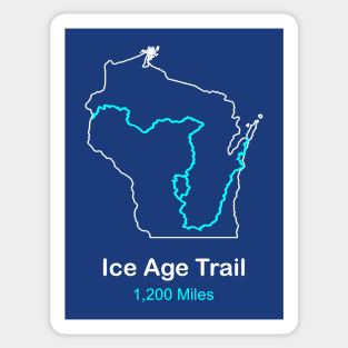 Route Map of the Ice Age Trail Sticker